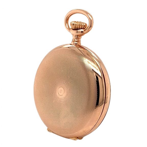 Small Swiss gold hunting cased ladies pocket watch Circa 1906 Small Swiss gold hunting cased ladies pocket watch Circa 1906