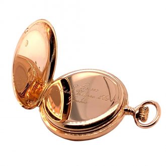Small Swiss gold hunting cased ladies pocket watch Circa 1906