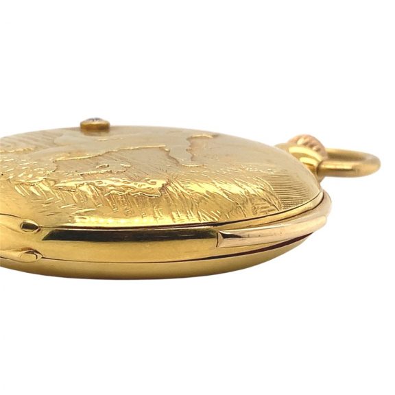 Swiss minute repeating hunting cased pocket watch Circa 1900 Swiss minute repeating hunting cased pocket watch Circa 1900