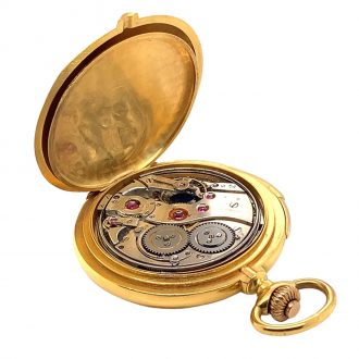 Swiss minute repeating hunting cased pocket watch Circa 1900