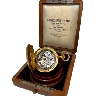 Swiss minute repeating hunting cased pocket watch Circa 1900