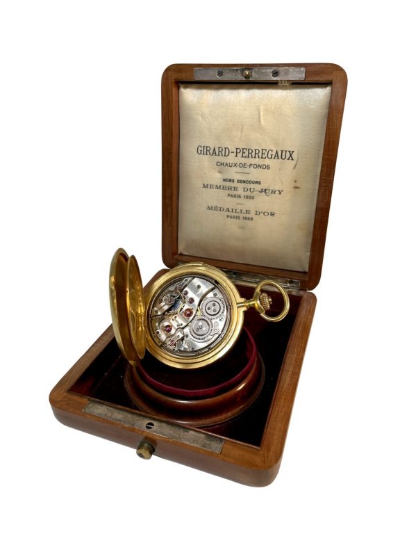 Swiss minute repeating hunting cased pocket watch Circa 1900 Swiss minute repeating hunting cased pocket watch Circa 1900