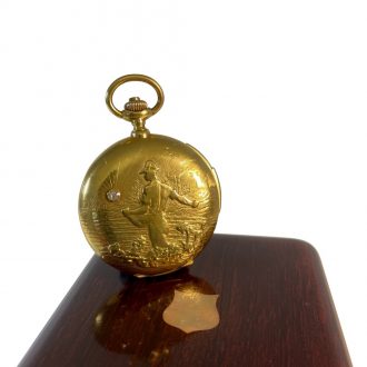 Swiss minute repeating hunting cased pocket watch Circa 1900