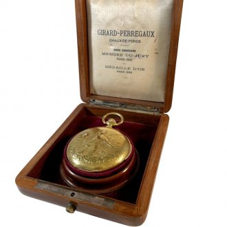 Swiss minute repeating hunting cased pocket watch Circa 1900