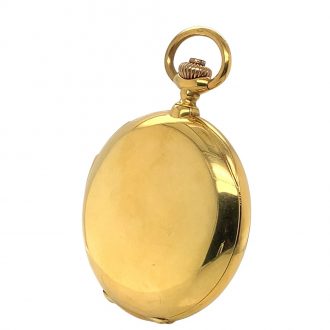 Swiss minute repeating hunting cased pocket watch Circa 1900
