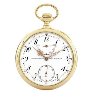 Rare Swiss gold watch with updown indication Circa 1911