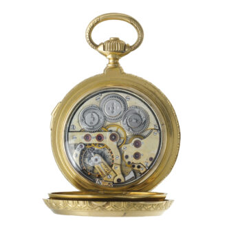 Swiss repeating clock watch petite/grande sonnerie Circa 1900