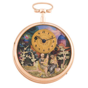 Swiss “musique d’amour” repeating watch with concealed erotic automaton Circa 1810