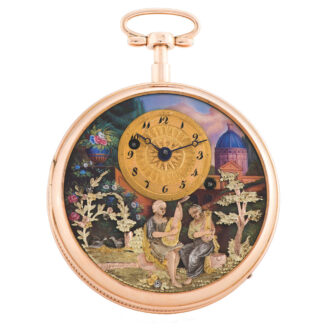 Swiss “musique d’amour” repeating watch with concealed erotic automaton Circa 1810