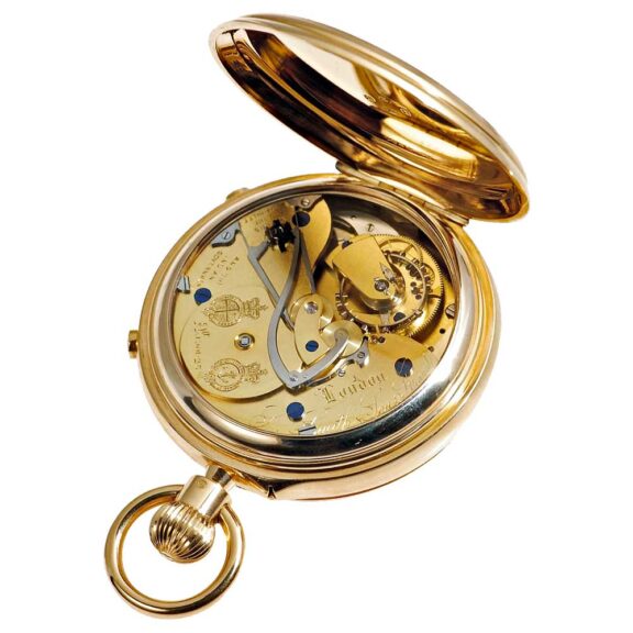 Historically important English gold tourbillon watch Circa 1901 Historically important English gold tourbillon watch Circa 1901
