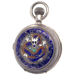 Swiss minute repeating pocket watch with chronograph Circa 1890