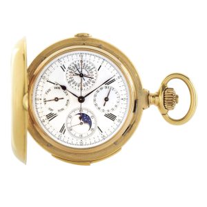 Swiss gold minute repeating perpetual calendar Circa 1910