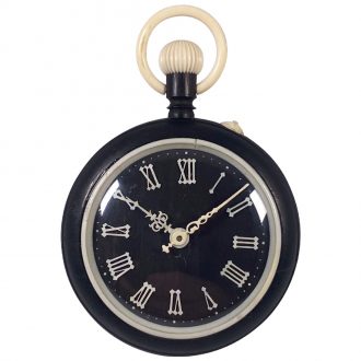 Exceptionally rare Swiss ebony and ivory pocket watch Circa 1900