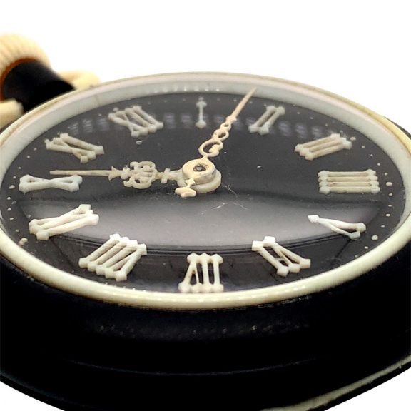Exceptionally rare Swiss ebony and ivory pocket watch Circa 1900 Exceptionally rare Swiss ebony and ivory pocket watch Circa 1900