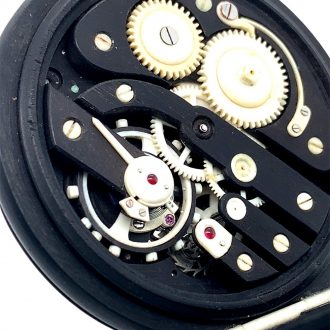 Exceptionally rare Swiss ebony and ivory pocket watch Circa 1900