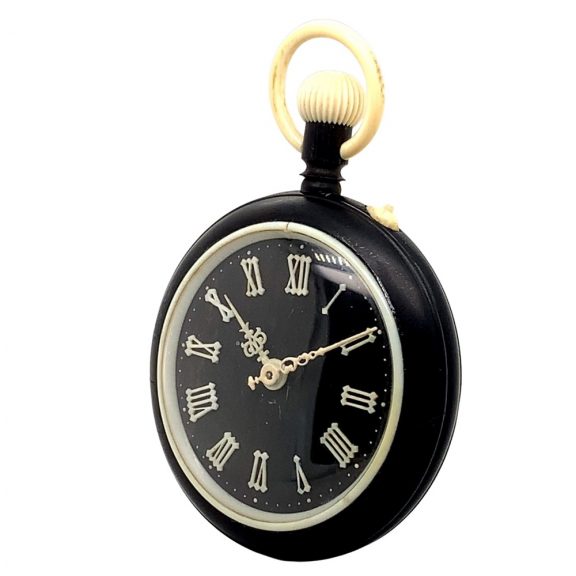 Exceptionally rare Swiss ebony and ivory pocket watch Circa 1900 Exceptionally rare Swiss ebony and ivory pocket watch Circa 1900