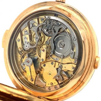 Swiss 18K gold quarter repeating complicated watch Circa 1900