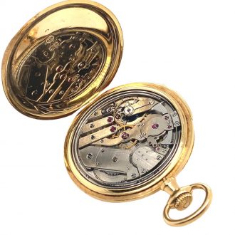 Swiss 18K gold minute repeating pocket watch Circa 1890