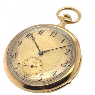 Swiss 18K gold minute repeating pocket watch Circa 1890