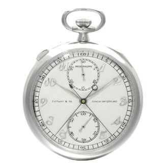 Swiss platinum split chronograph with register Circa 1923