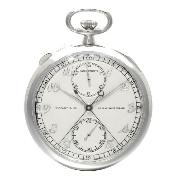 Swiss platinum split chronograph with register Circa 1923