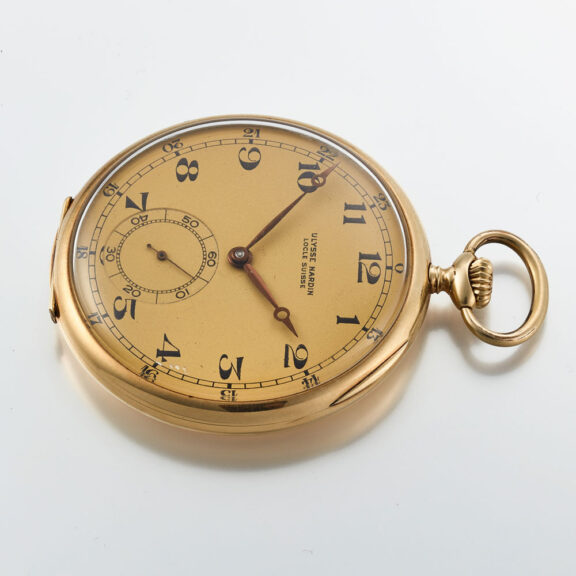A Swiss lever by Ulysse Nardin in open face case Circa 1945 A Swiss lever by Ulysse Nardin in open face case Circa 1945