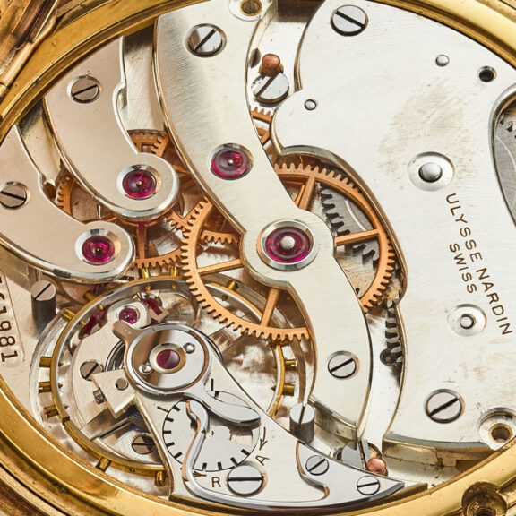 A Swiss lever by Ulysse Nardin in open face case Circa 1945 A Swiss lever by Ulysse Nardin in open face case Circa 1945