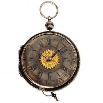 German repeating watch with alarm and power reserve Circa 1770