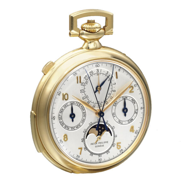 Swiss gold minute repeating perpetual calendar Circa 1957 Swiss gold minute repeating perpetual calendar Circa 1957