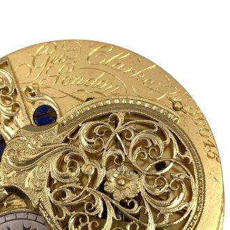 English quadruple cased verge for the Ottoman market Circa 1774