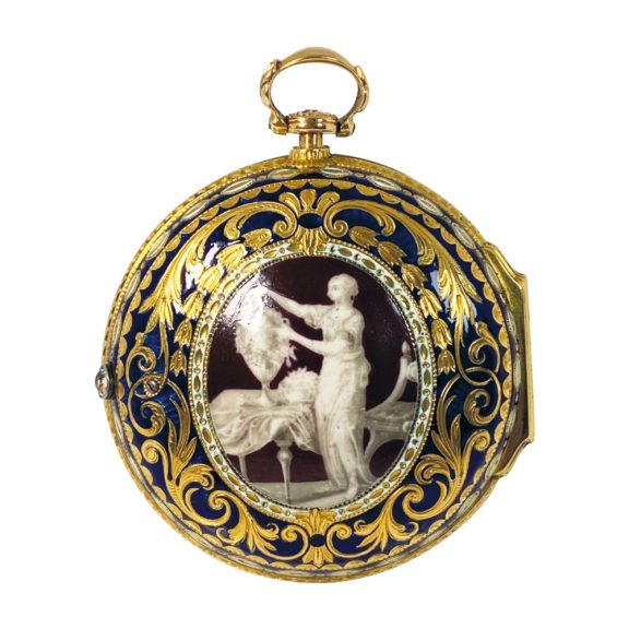 English early gold enamel pair cased pocket watch Circa 1774 English early gold enamel pair cased pocket watch Circa 1774