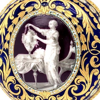 English early gold enamel pair cased pocket watch Circa 1774