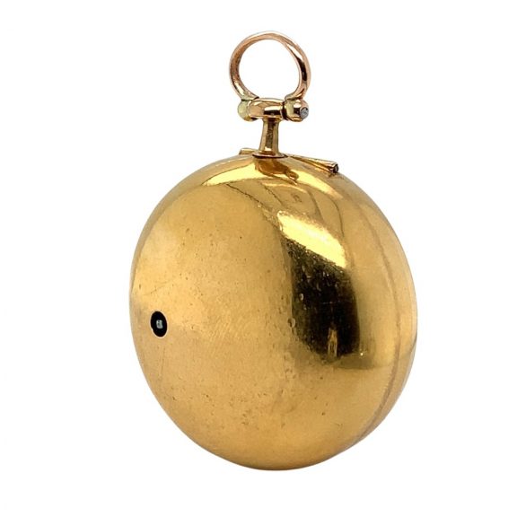 English gold open faced cylinder watch in pair cases Circa 1777 English gold open faced cylinder watch in pair cases Circa 1777