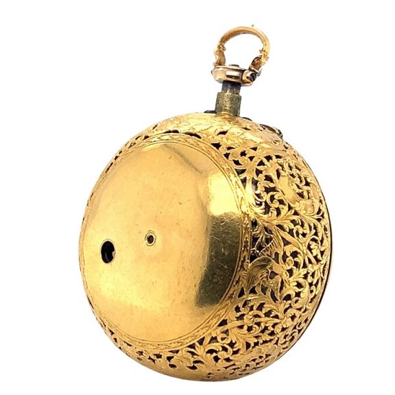 Heavy English gold pair cased verge pocket watch Circa 1710 Heavy English gold pair cased verge pocket watch Circa 1710
