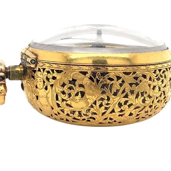 Heavy English gold pair cased verge pocket watch Circa 1710 Heavy English gold pair cased verge pocket watch Circa 1710