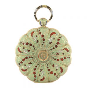 French gold and enamel verge for Turkish market Circa 1820