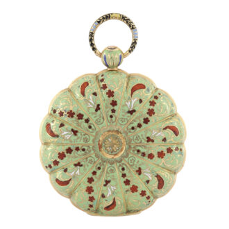 French gold and enamel verge for Turkish market Circa 1820