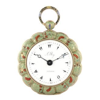 French gold and enamel verge for Turkish market Circa 1820