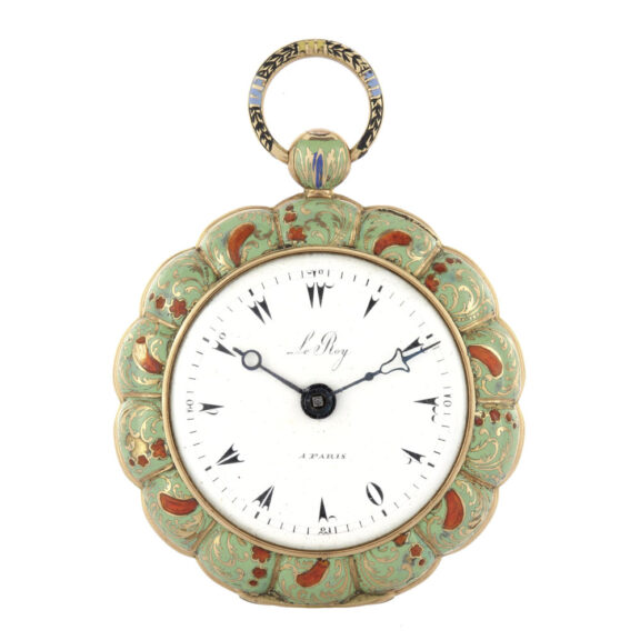 French gold and enamel verge for Turkish market Circa 1820 French gold and enamel verge for Turkish market Circa 1820