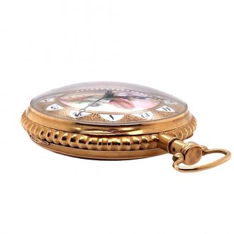 Swiss gold quarter-hour repeating verge pocket watch Circa 1800
