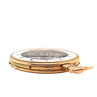 Large Swiss skeletonized minute repeating pocket watch Circa 1815