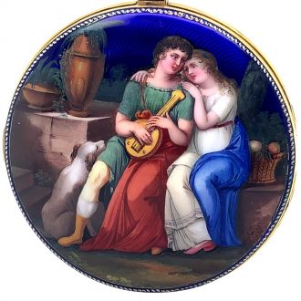 Splendid French gold, enamel verge pocket watch Circa 1800
