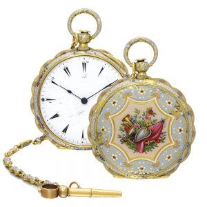 French gold enamel watch for the turkish market Circa 1830