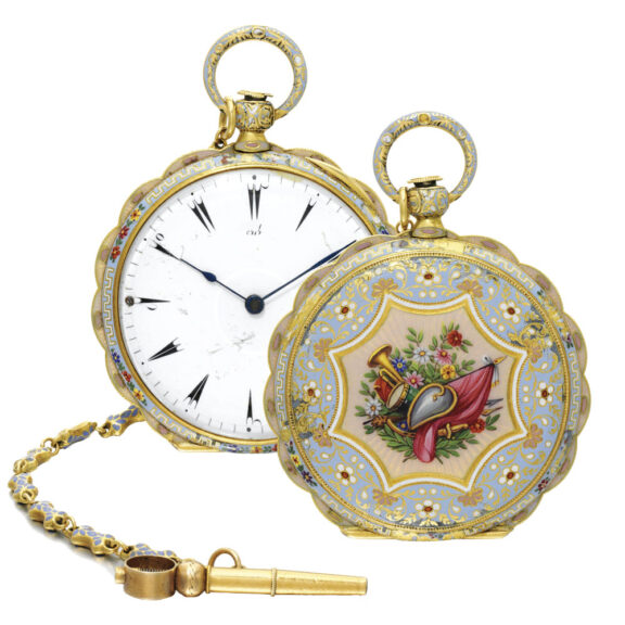 French gold enamel watch for the turkish market Circa 1830