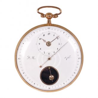 Swiss gold watch with rare Debaufré escapement Circa 1830