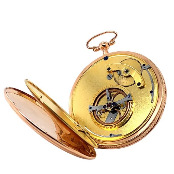 Swiss gold watch with rare Debaufré escapement Circa 1830 Swiss gold watch with rare Debaufré escapement Circa 1830