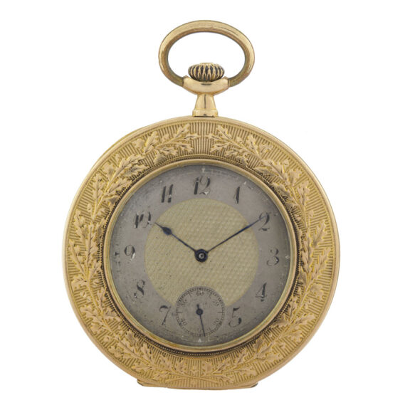 Rare Swiss gold and enamel watch with portrait Circa 1900 Rare Swiss gold and enamel watch with portrait Circa 1900
