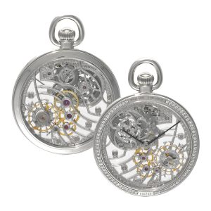 Swiss platinum and diamond skeletonised watch Circa 1990