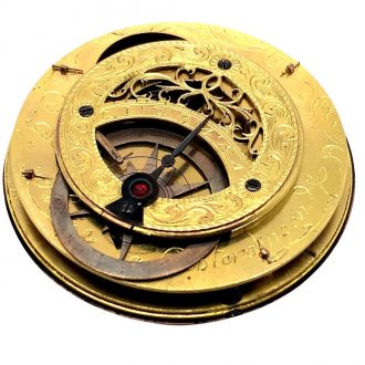 Important German silver astronomical cylinder watch Circa 1800
