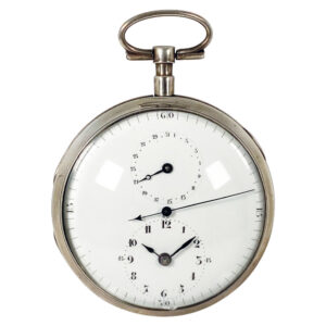 Swiss automatic pocket watch with regulator dial Circa 1790